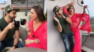 OMG: Shraddha Arya saves Dheeraj Dhoopar from falling off balcony, check video