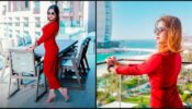 Omg! What A Hotness! Looks Of Jannat Zubair In Red Bodycon Dress Deserves A 10/10