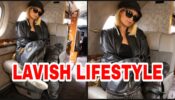 Paris Hilton shares her lavish lifestyle moment, looks drop-dead gorgeous in black leather outfit inside her private aircraft