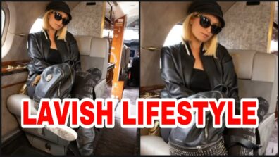 Paris Hilton shares her lavish lifestyle moment, looks drop-dead gorgeous in black leather outfit inside her private aircraft