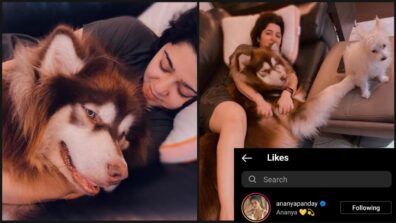 Pawsome Love: South diva Charmee Kaur shares super cute moment with pet dogs, Ananya Panday loves it