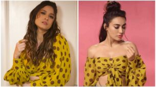 Polka dots are beautiful: Ankita Lokhande vs Surbhi Jyoti: Whose yellow polka dot crop top will you steal this summer? Vote here