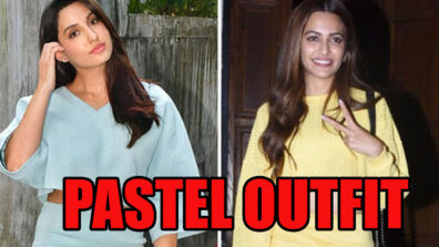 Pretty Pastels: Nora Fatehi Vs Kriti Kharbanda: Who Is Looking Cute In The Pastel Two Piece Outfit?