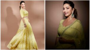 Priceless Beauty: Madhuri Dixit Took Millions Of Hearts By Storm As She Shared A Picture In Yellow Lehenga