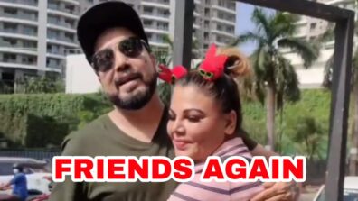 Rakhi Sawant & Mika Singh back on good terms after infamous ‘kissing’ incident, hug each other in new video