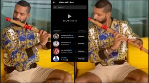 Rare Video: Shikhar Dhawan caught on camera playing flute, Hardik Pandya, Suresh Raina, Yuzvendra Chahal & KL Rahul love it