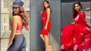 Ravishing In Red: Aamna Sharif Perfectly Slew Her Red Looks From Saree To Crop Top