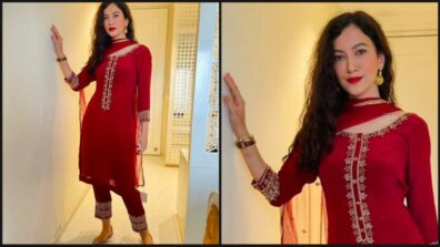 Ravishing In Red: Gauahar Khan’s Red Salwar Suit Outfit You Should Totally Steal: Isn’t She Killing It? Yay Or Nay?