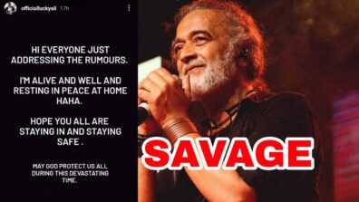 Resting In Peace At Home: Lucky Ali dismisses rumours of death with a savage post, see now