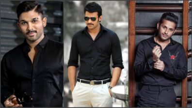 Rock the Black Vibe Like Allu Arjun, Prabhas & Nithiin To Impress Your College Crush, See Photos