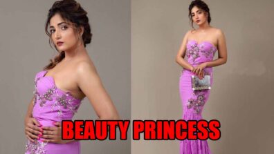 OMG! Beauty Princess: Rupali Bhosle’s dreamy lavender, embellished, strapless dress is a beautiful view to witness