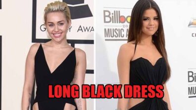 Selena Gomez Vs Miley Cyrus: Who Looks Breathtaking In Long Black Dress?