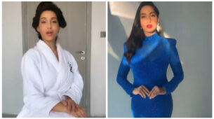 Should I drop: Nora Fatehi looks like a hot ball of fire in her white shower gown ‘bathroom look’, hot bedroom video goes viral