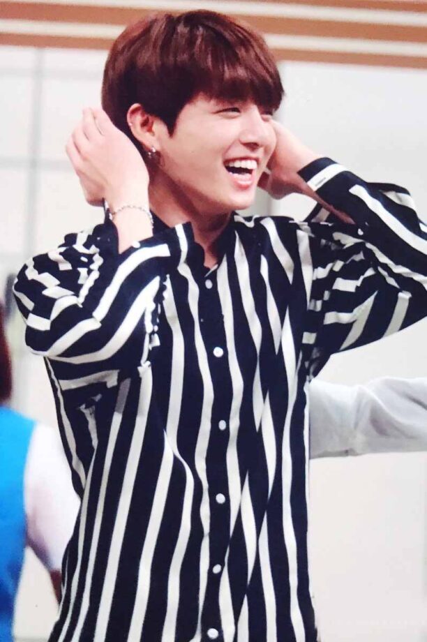 Slay In Stripes: We Think BTS Jungkook Loves Stripe Prints: These Pictures Are A Proof - 3