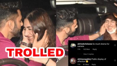 ‘So much drama for camera’ – Fans troll Rahul Vaidya-Disha Parmar’s PDA moment at Mumbai airport, see photos