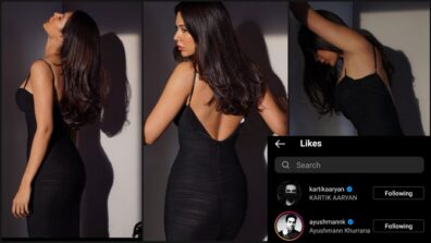 Sonam Bajwa flaunts her hot back in a black midi outfit, Kartik Aaryan & Ayushmann Khurrana love it