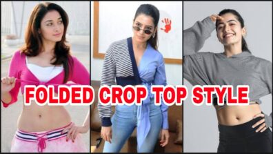 [South Hot Babes]: Learn The Folded T-shirt Crop Top Style From Tamannaah Bhatia, Rashmika Mandanna & Samantha Akkineni