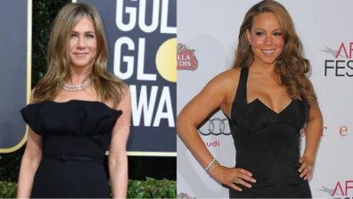 Spice Up Your Date Night Look With Mariah Carey And Jennifer Aniston’s Black Long Gown. These Looks Will Make You Skip A Beat