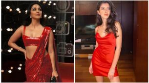 Spicy Hot: Shanaya Kapoor In Red Slip Mini Dress Vs Kiara Advani In Red Sequin Saree, Which Look Would You Opt For Your Planned Party?