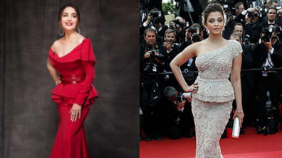 Steal the limelight like Madhuri Dixit & Aishwarya Rai Bachchan in stylish one-shoulder fish-cut gown avatars