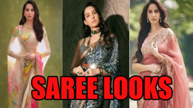 Steal Worthy Saree Looks From Nora Fatehi: Pictures Here