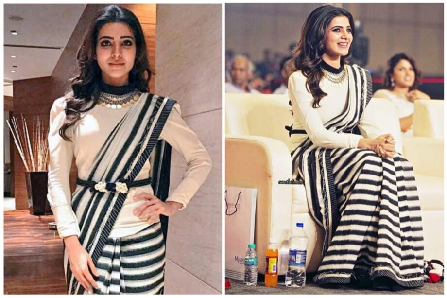 Stripe Vs Pastel: Which Saree Look Of Samantha Akkineni Has Your Heart? - 1