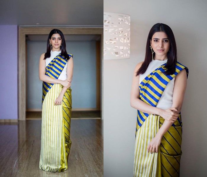 Stripe Vs Pastel: Which Saree Look Of Samantha Akkineni Has Your Heart? - 0