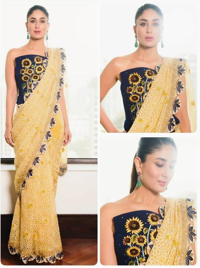 [Stunning In Strapless] Kiara Advani, Kareena Kapoor, Diana Penty: Take Cues On How To Style Your Saree With A Strapless Blouse - 1