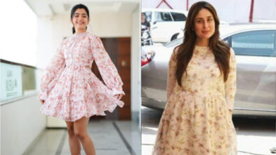 Style Queen: Rashmika Mandanna Vs Kareena Kapoor Khan: Who wore the floral-printed casual frock dress better?