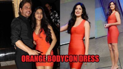 Suhana Khan Vs Katrina Kaif: Who Looks Scintillating In An Orange Bodycon Dress?