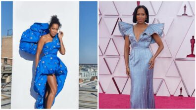 Regina King In Jewel Embellished Ice Blue Dress At Oscars 2021, She Looks Like A Dream