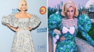 Times When Katy Perry Raised Temperature By Her Fantastic Dress With Dramatic Sleeves