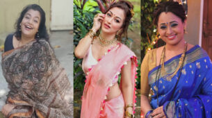 TMKOC Saree Divas: Ambika Ranjankar, Sunayana Fozdar & Sonalika Joshi’s unseen traditional heavy-work saree & jewellery looks to steal