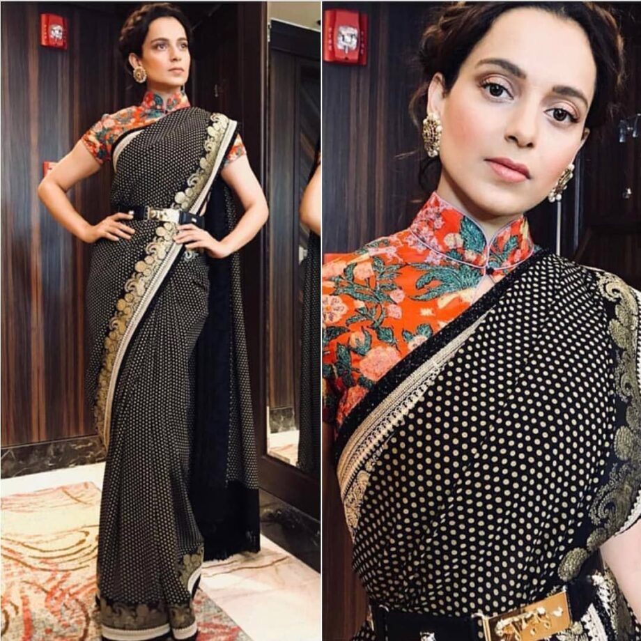 Traditional Cues: Take Cues From Kangana Ranaut For Your Blouse Designs - 2