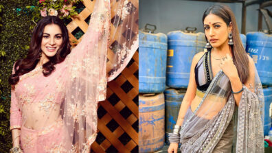 [TV’s Hottest Saree Babe]: Surbhi Chandna Vs Shraddha Arya: Which diva looks the hottest in a shimmery embellished transparent saree look? Pick your favourite