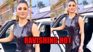 Urvashi Rautela looks ravishing hot in shimmery black gown, fans go bananas