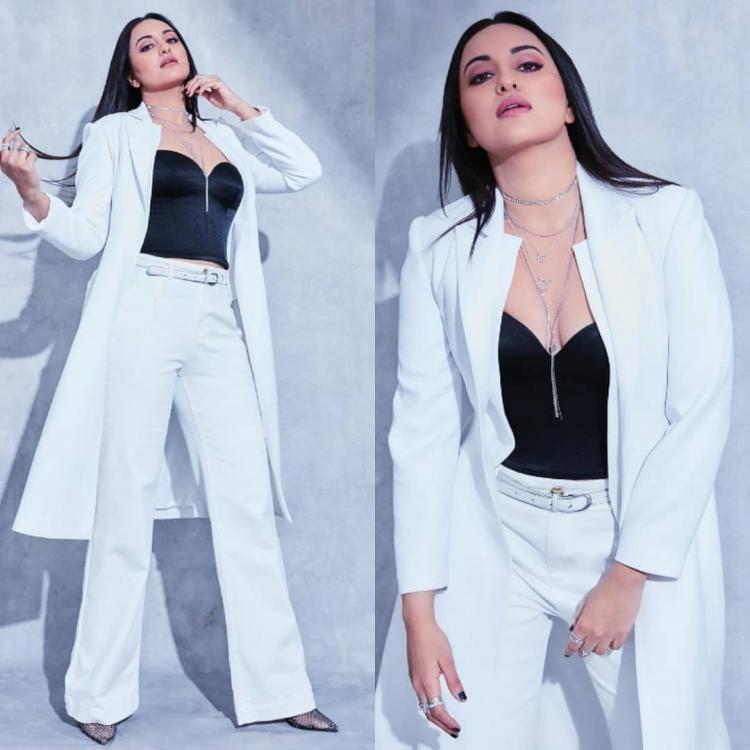 Urvashi Rautela Vs Sonakshi Sinha: Which Boss Babe Aced The White Pantsuit Look? - 1