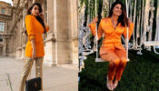 Want to make an impact in your next corporate meeting? Slay the orange tangerine blazer style like Nora Fatehi & Priyanka Chopra
