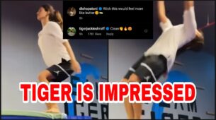 Watch Now: Disha Patani does a backflip on BTS new song ‘Butter’, Tiger Shroff loves it
