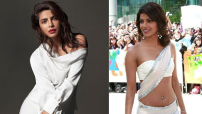 White Beauty: Priyanka Chopra looks like a ravishing queen in a super hot one-shoulder draped blouse, fans in love with her ‘rich black mascara’ & ‘cherry kiss lipstick’