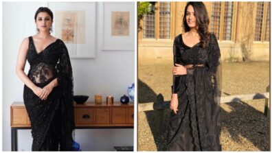 Who did you prefer in the black lace saree? Was it Anita Hassanandani or Parineeti Chopra?