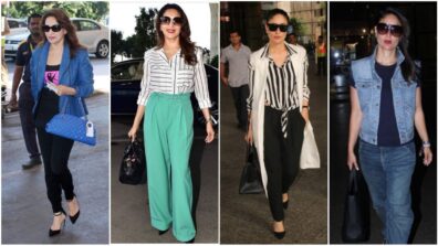 Would You Prefer Airport Look Of Madhuri Dixit Or Kareena Kapoor?