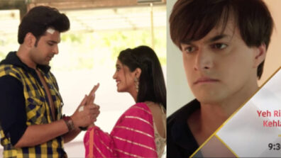 YRKKH Love Triangle Fun: Shivangi Joshi caught on camera blushing in front of Karan Kundrra, Mohsin Khan is angry