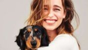 1)Emilia Clarke Enjoys Wet Kisses From Her Doggo, Fans Love It