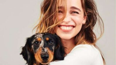 1)Emilia Clarke Enjoys Wet Kisses From Her Doggo, Fans Love It