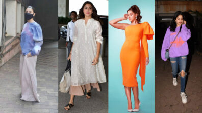 3 looks that highlight Alia Bhatt, Anushka Sharma, Nora Fatehi & Janhvi Kapoor are the queens of Comfort Clothing