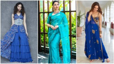 3 Tamannaah Bhatia’s Electric Ethnic Looks In Blue That Took Netizens By Storm