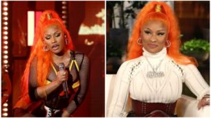 Someone Stop Nicki Minaj: Her Hot Instagram Post In Revealing Dress And Orange Hair Is Setting Fire On The Carpet