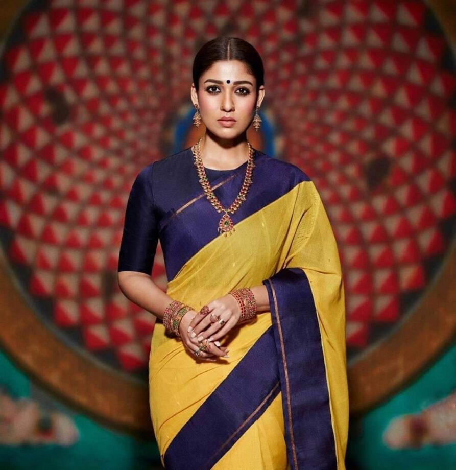 Nayanthara Is Teaching Netizens To Style Gold Jewellery With Sarees Like A Pro: Take Cues Here - 2