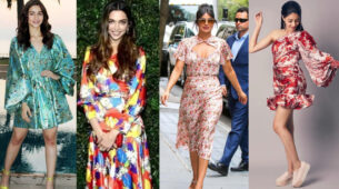 Ace the oomph game in floral midi silk outfit like Alia Bhatt, Deepika Padukone, Priyanka Chopra & Ananya Panday